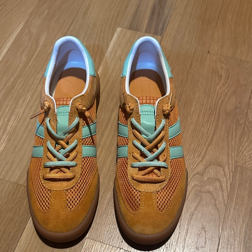 Steve Madden Orange and Mint Athletic Shoes